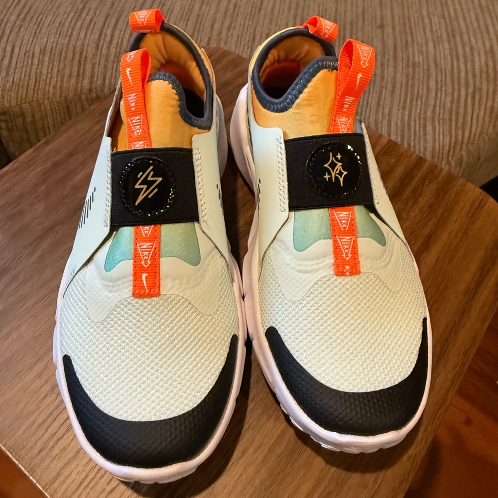 Nike Youth Sneakers with Orange Interior